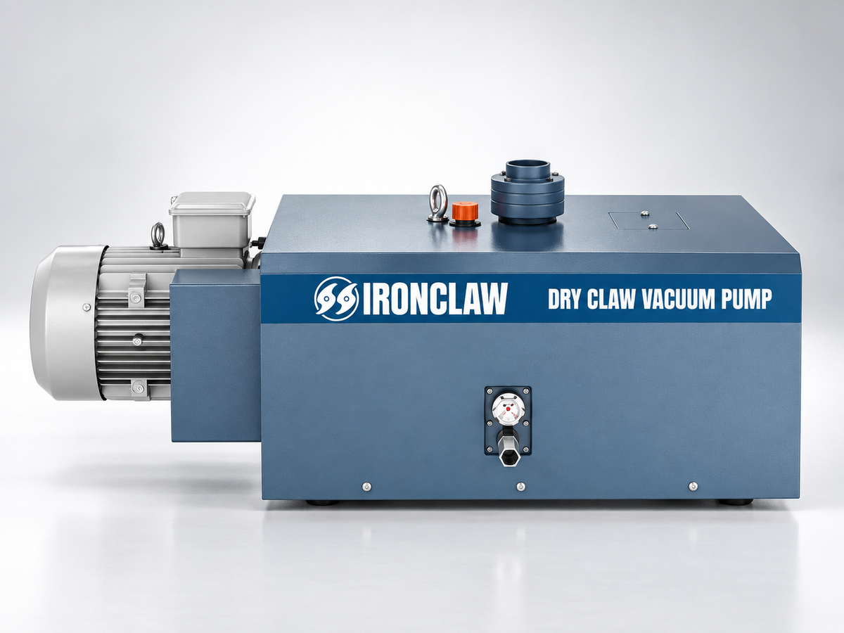 IRONCLAW CVP95 – 95 CFM Oil-Free Dry Claw Vacuum Pump
